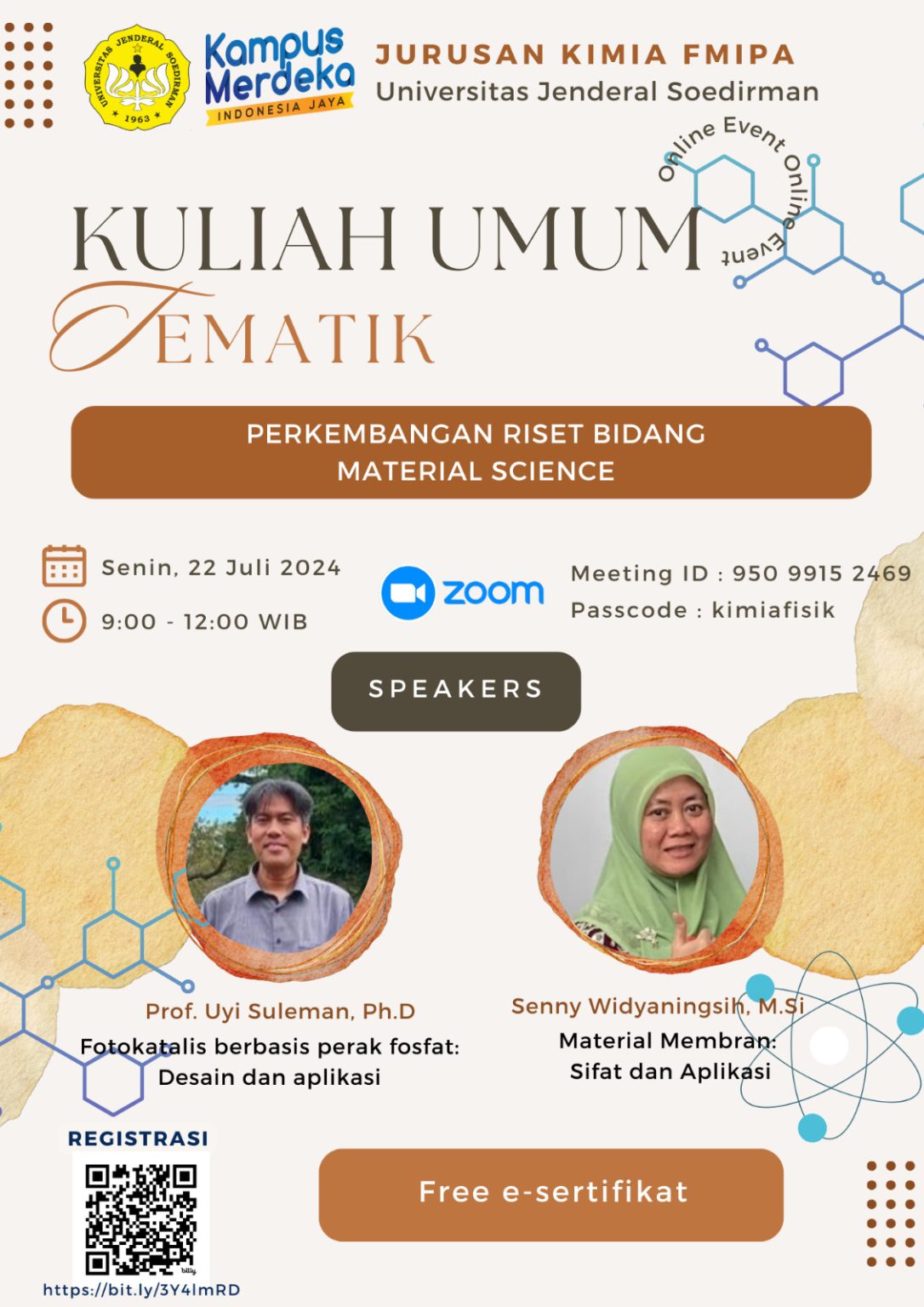 Kuliah Umum Tematik Jurusan Kimia